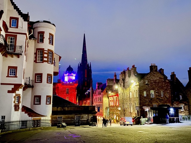 The end of Edinburgh's Royal Mile