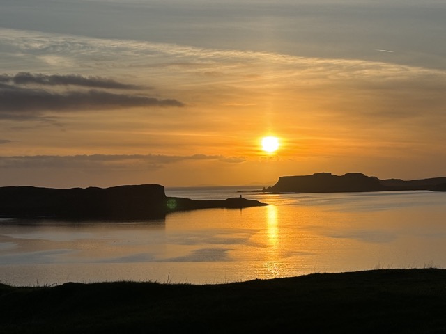 Watched the sun set on the west side of Skye...