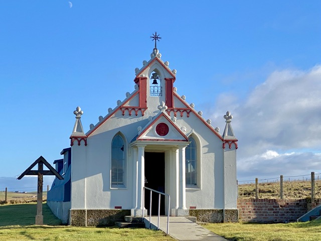 The Italian Chapel, built by Italian POWs during WWII