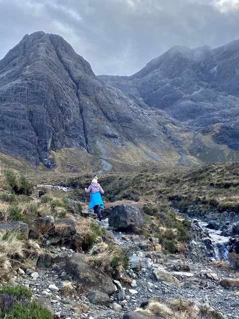 Heading toward the saddle