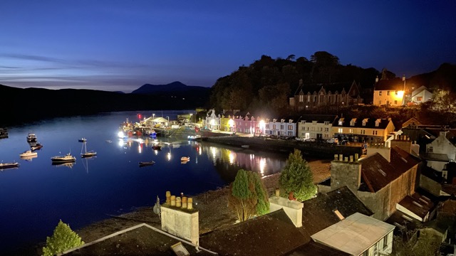 Portree, on Skye, just before dawn