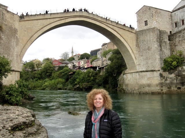 The Old Bridge of Mostar, rebuilt following the war