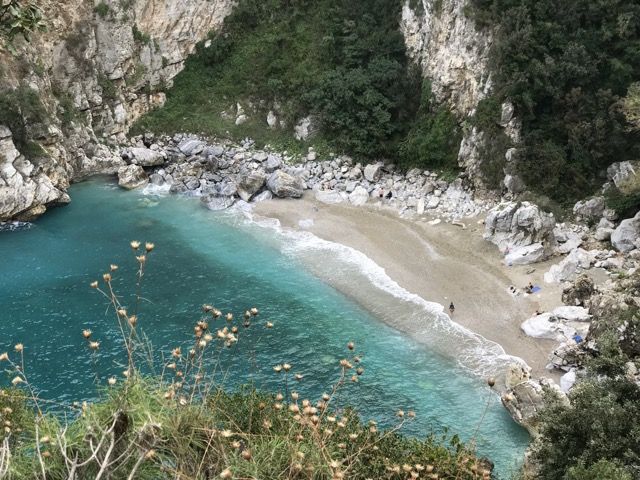 Hidden beach on the Pelion Penninsula in Greece