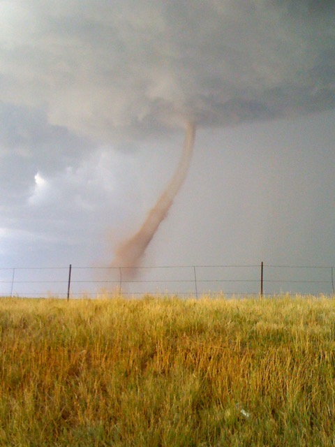 A twister out the passenger window