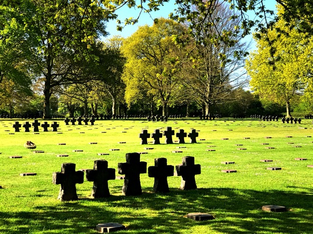 Graves of German soldiers in Normandy, France