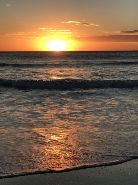 Last sunset of the year, Santa Monica, California